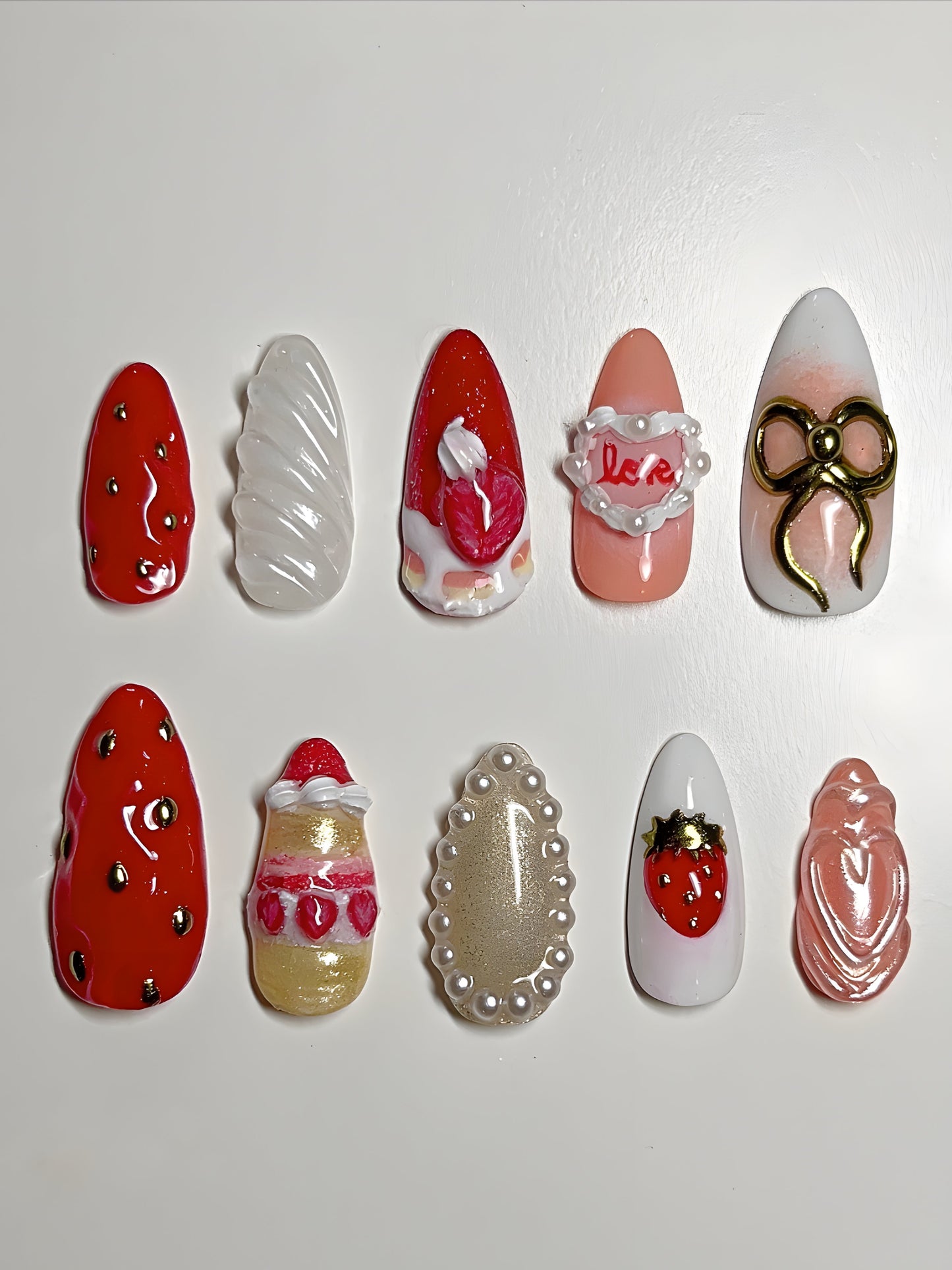Strawberry Shortcake nail set